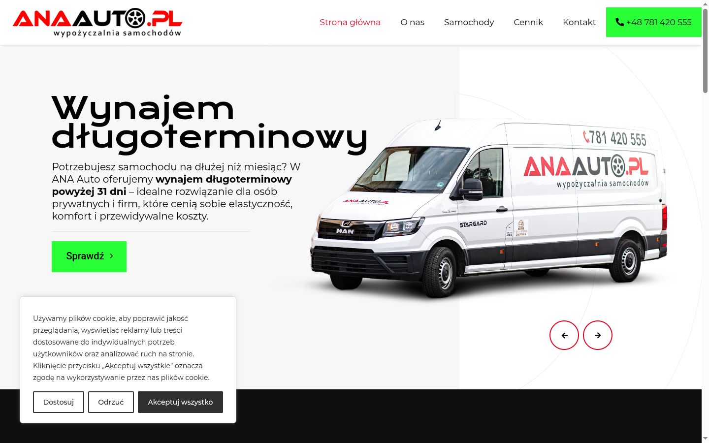 Snimka zaslona bannera za privolu prikazanog prije bilo kakve interakcije