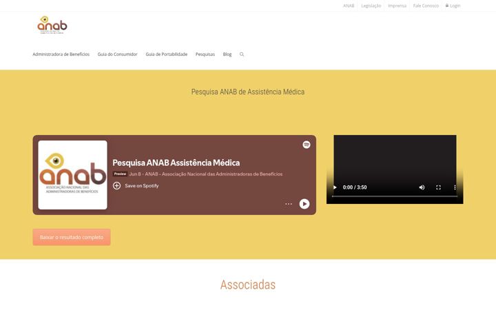 Captura de pantalla de anab.com.br