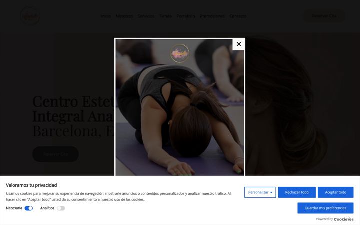 Screenshot of anabellcentrodeestetica.com