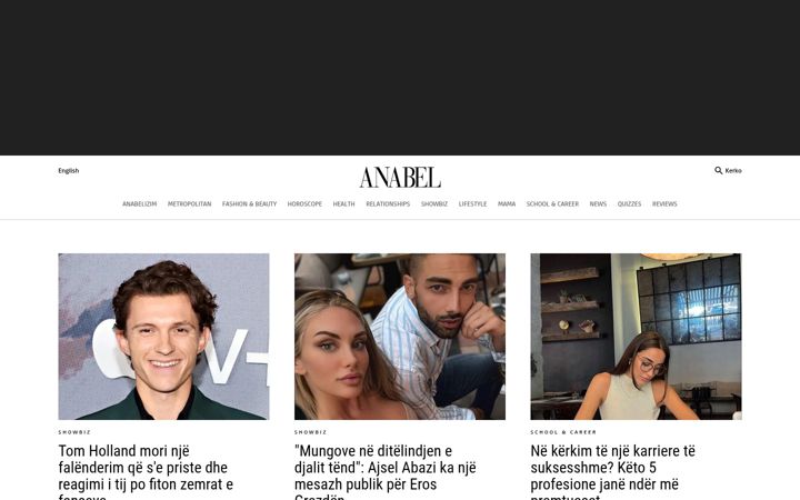 Screenshot of anabelmagazine.com
