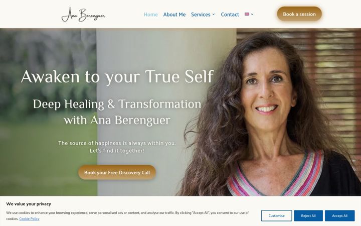 Screenshot of anaberenguer.com