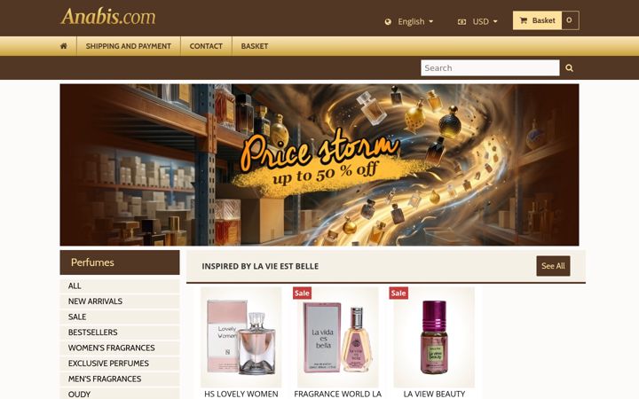 Screenshot of anabis.com