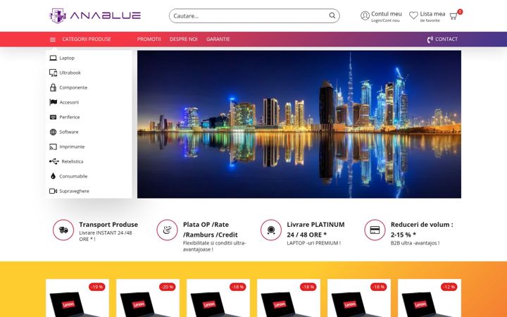 Screenshot of anablue.ro