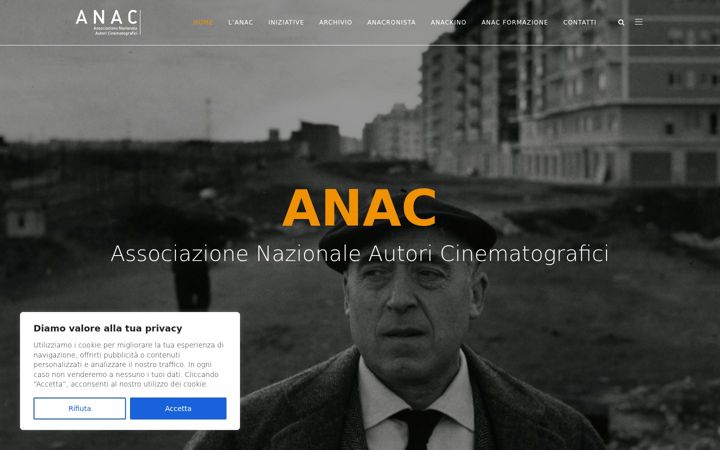 Screenshot of anac-autori.it