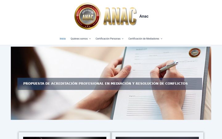 Screenshot of anac.es