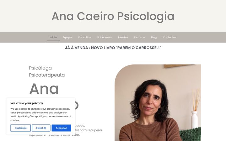 Screenshot of anacaeiropsicologia.pt
