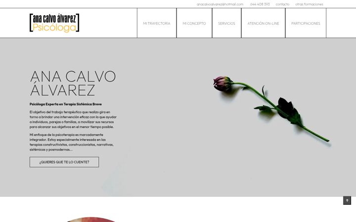 Screenshot of anacalvo.es