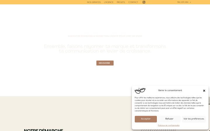 Screenshot of anacamagency.com