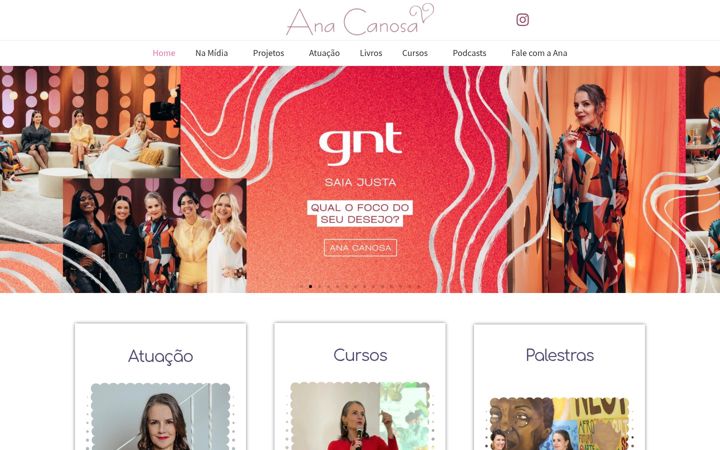 Screenshot of anacanosa.com.br