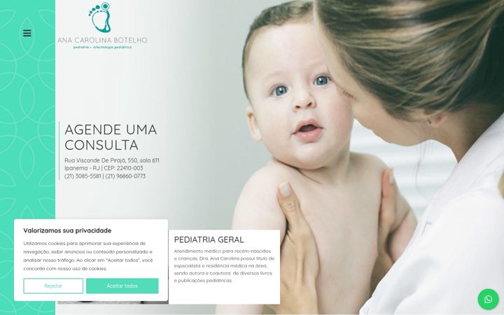 Screenshot of anacarolinabotelho.com.br