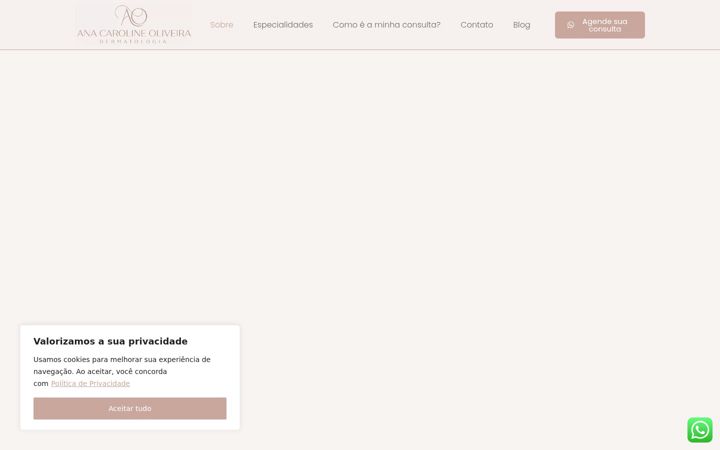 Screenshot of anacarolinedermato.com.br