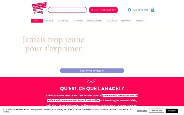 Screenshot of anacej.fr