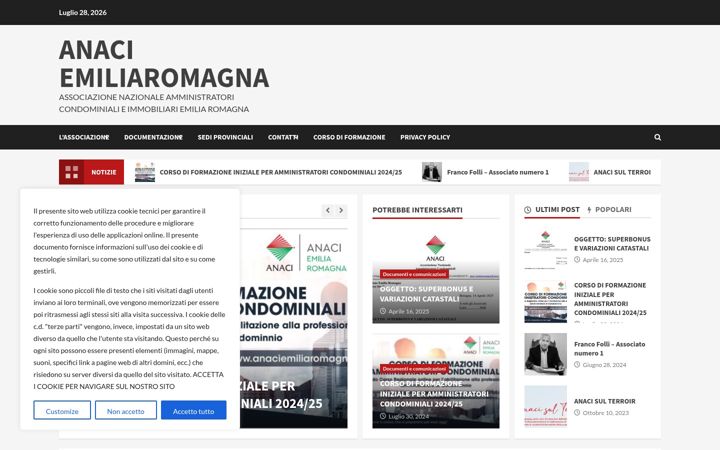 Screenshot of anaciemiliaromagna.it