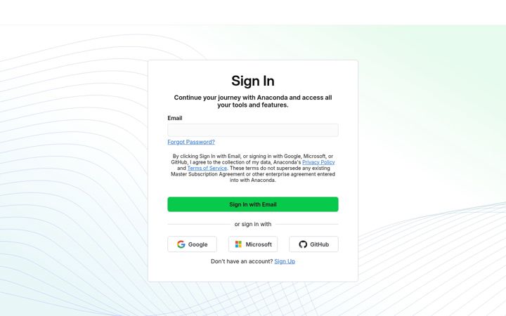 Screenshot of anaconda.cloud