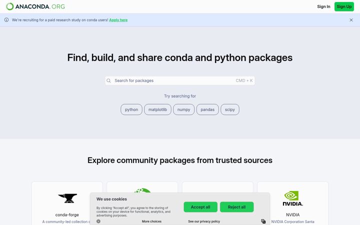 anaconda.org