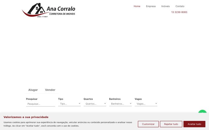 Captura de pantalla de anacorraloimoveis.com.br
