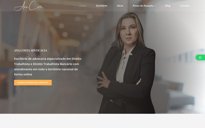 Screenshot of anacosta.adv.br