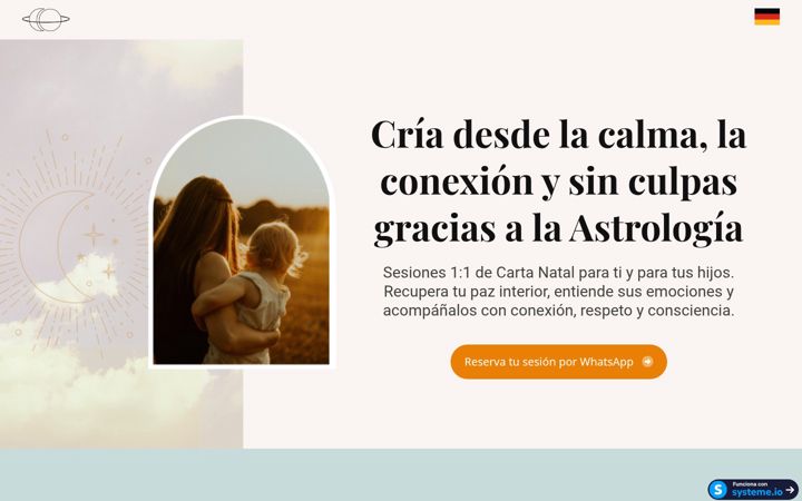 Screenshot of anacrianzacosmica.com