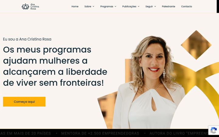 Screenshot of anacristinarosa.com