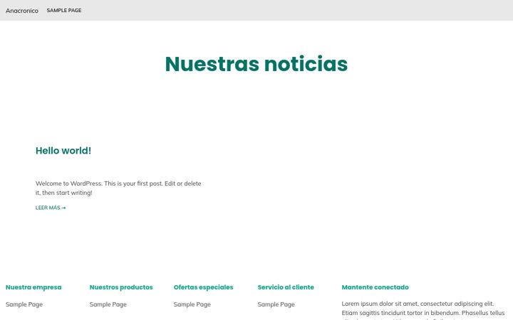 Screenshot of anacronico.mx