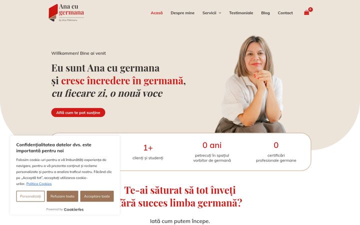 Zrzut ekranu anacugermana.ro