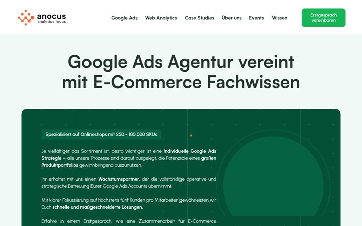 Screenshot of anacus.de