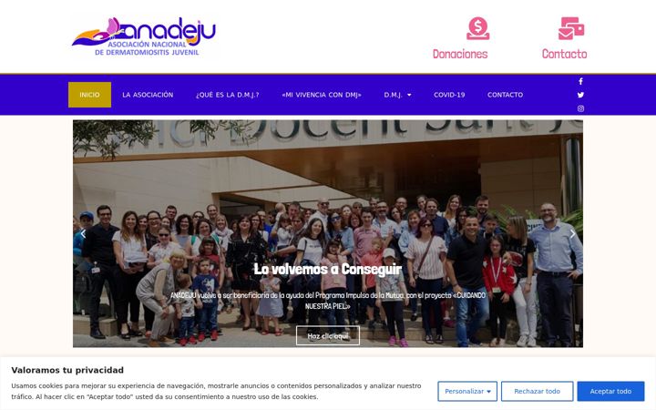 Captura de pantalla de anadeju.org