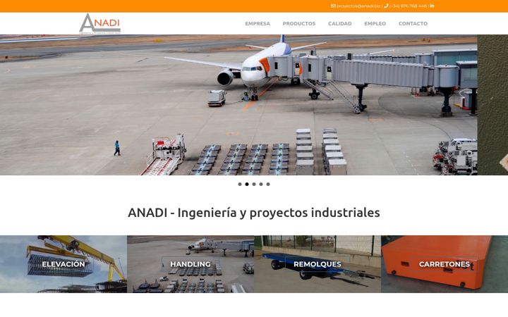 Screenshot of anadi.biz