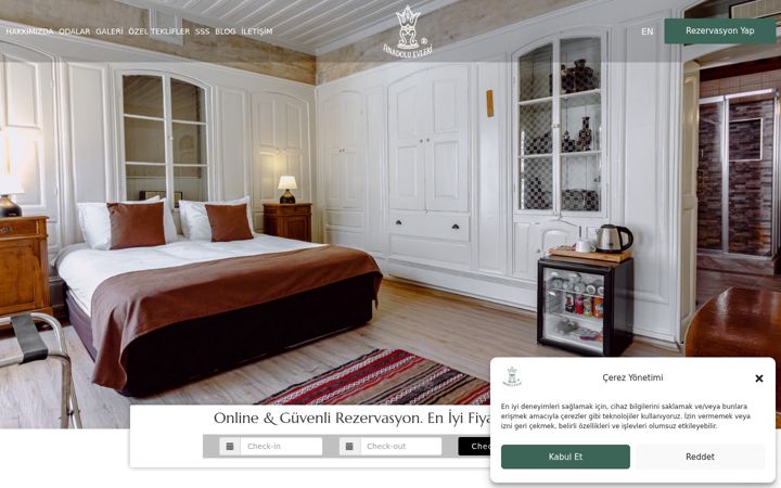 Screenshot of anadoluevleri.com