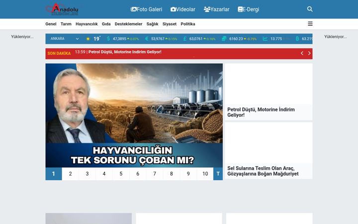 Screenshot of anadoluizlenimleri.com