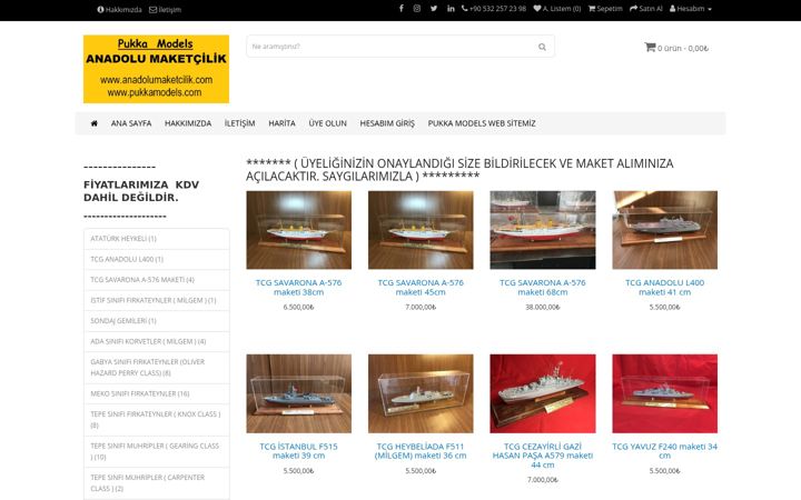 Screenshot of anadolumaketcilik.com
