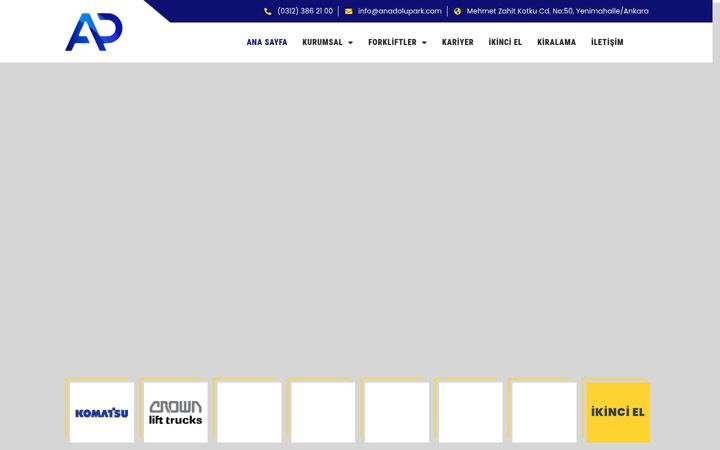 Screenshot of anadoluparkas.com.tr