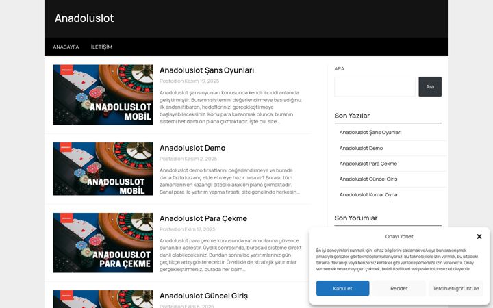 Screenshot of anadoluslottayim.com
