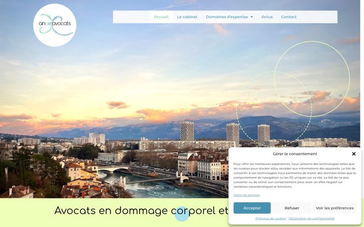 Snímek obrazovky anae-avocats.fr