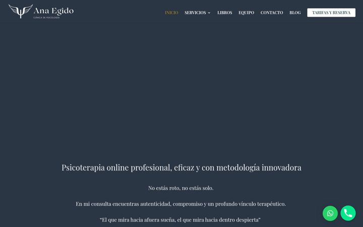Screenshot of anaegido.com