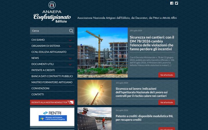 Екранна снимка на anaepa.it