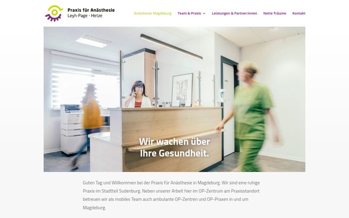 Ekrānuzņēmums no anaesthesie-magdeburg.de