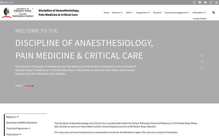 Екранна снимка на anaesthetics.ukzn.ac.za