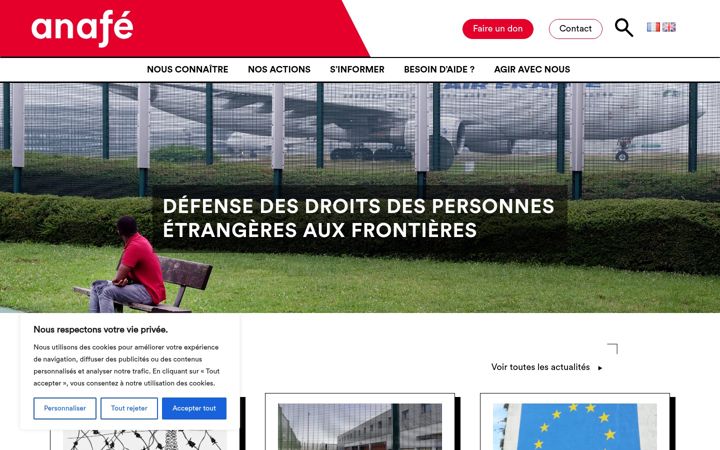Captura de pantalla de anafe.org