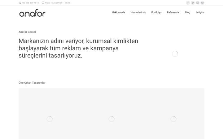 Screenshot of anaforgorsel.com