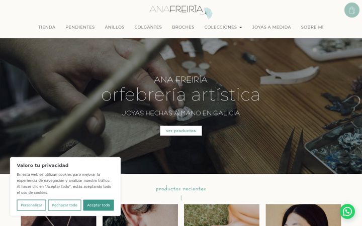 Screenshot of anafreiria.com