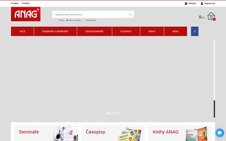 Screenshot of anag.cz