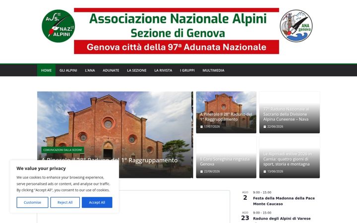 Screenshot of anagenova.it