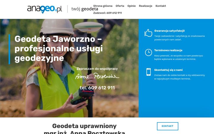 Captură de ecran a anageo.pl