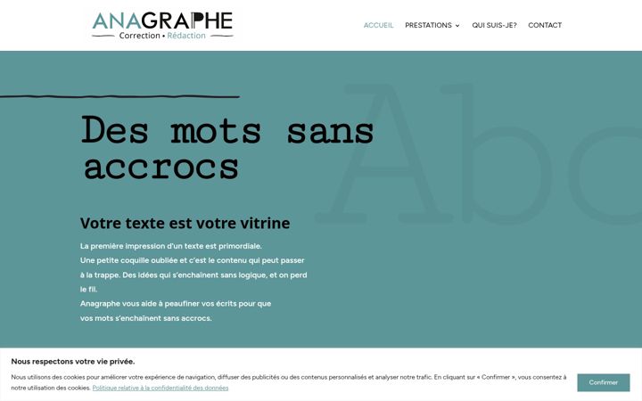 Screenshot of anagraphe.ch