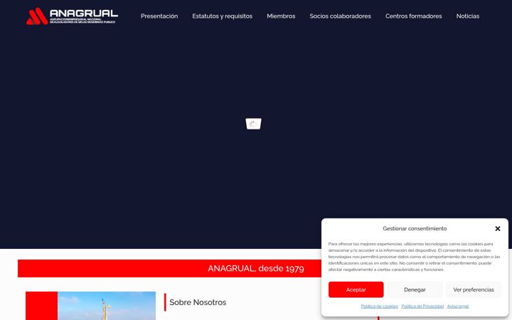 Skærmbillede af anagrual.es