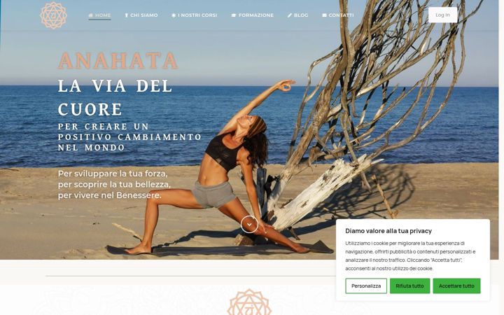 Skärmbild av anahata-home.it