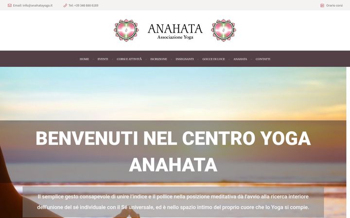 Screenshot of anahatayoga.it