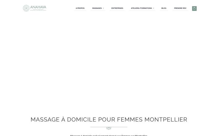 Screenshot di anahavamassages.fr