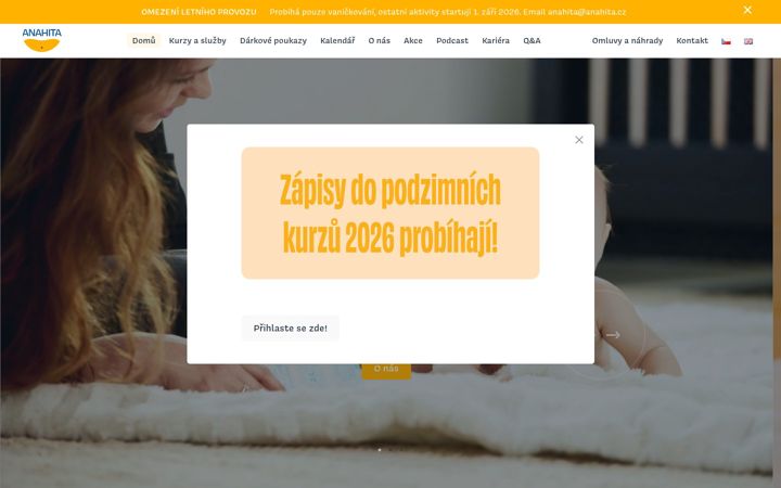 Screenshot του anahita.cz